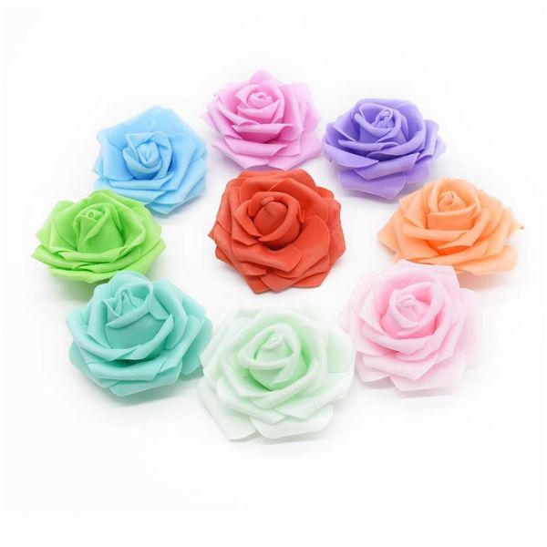 

100 pcs foam roses christmas decorations for home decorative flowers wreaths scrapbooking autumn decoration diy headwear jllzrq
