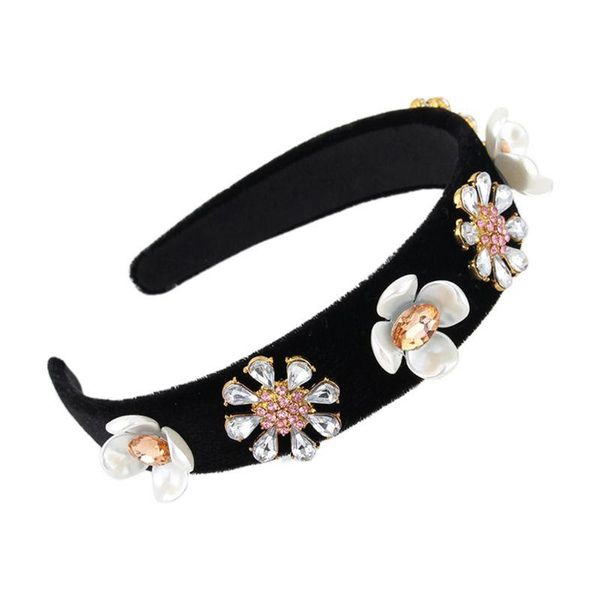 

hair clips & barrettes fashion women rhinestone hairband vintage luxury baroque queen tiara wide headband wedding accessories drop, Golden;silver
