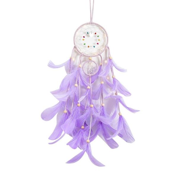 

decorative objects & figurines dream catcher feather light window bedroom balcony wall hanging ornament decor decoration