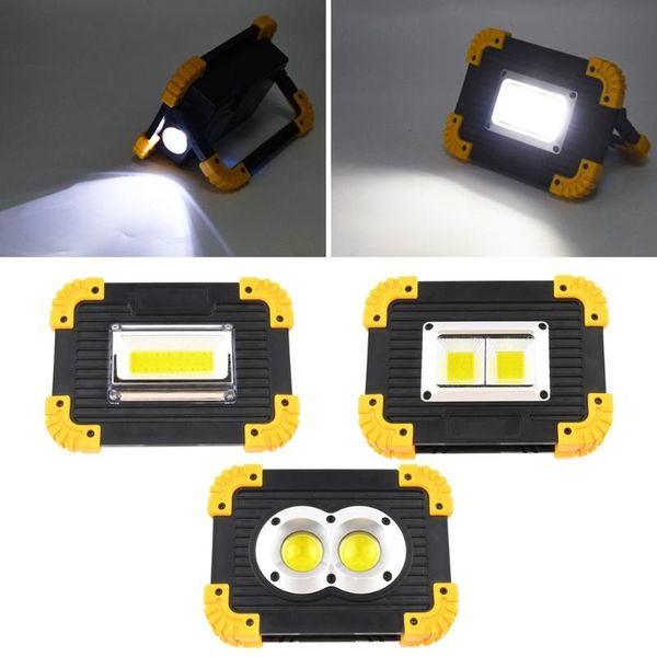 

multipurpose led emergency portable super bright work light rechargeable spotlight for outdoor camping lamp
