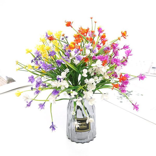 

decorative flowers & wreaths artificial plant fake flower plastic green for wedding home decoration simulation grass