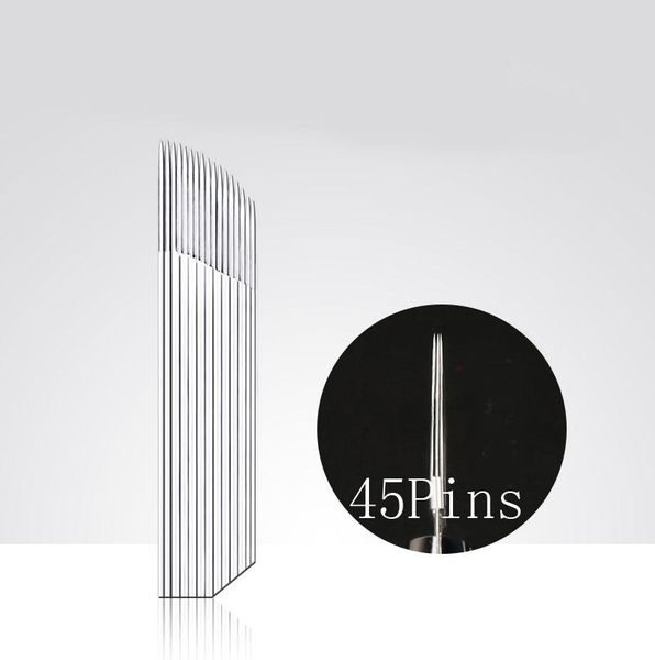 

tattoo needles 3 row 45pins assorted permanent makeup manual eyebrow needle tebori pen blades microblading kits