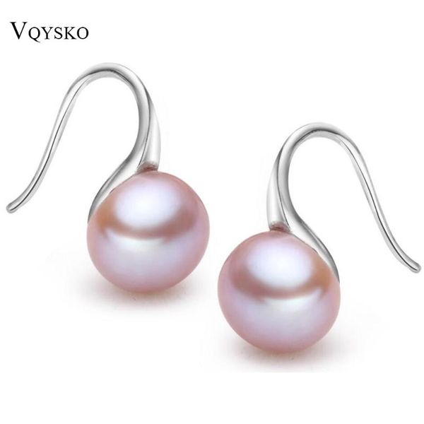 

dangle & chandelier pearl earrings 925 sterling elegant round love drop for women fine wedding jewelry brincos, Silver