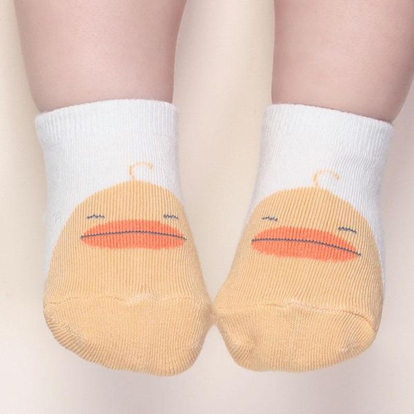 

socks cartoon baby spring autumn cotton cute non-slip sock boys girls born infant soft floor wear for 0-2 years, Pink;yellow