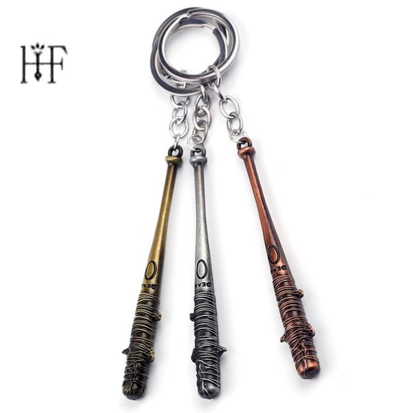 

keychains the keychain porte clef negan's bat lucille keyring men car women bag key chain pendant chaveiro jewelry, Silver