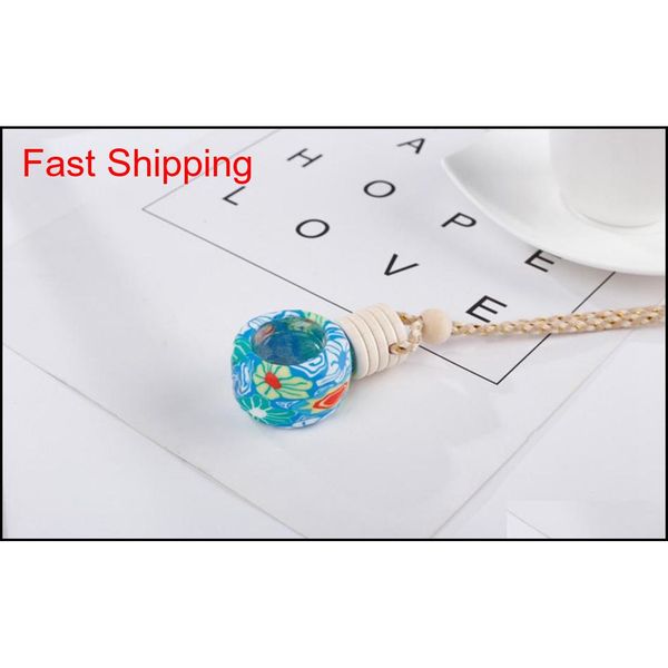 

8ml hanging car perfume floral bottle fragrance diffuser bottle air freshner empty glass essential oil bottle car ac jllwqt bdegarden, Silver