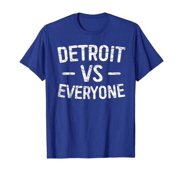 

Detroit VS Everyone T-Shirt Funny Michigan Gift Shirt, Mainly pictures