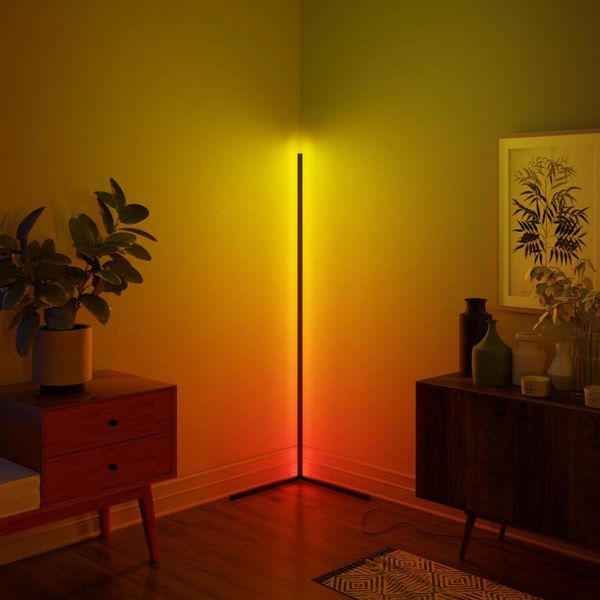 

floor lamps modern led corner lamp atmosphere light lights colorful bedroom living room home decoration indoor lighting standing