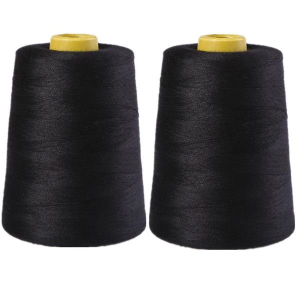 

1pcs 8000 yards polyester thread sewing 19 colors optional, Black;white