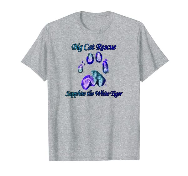 

bcr sapphire white tiger paw print t-shirt, White;black