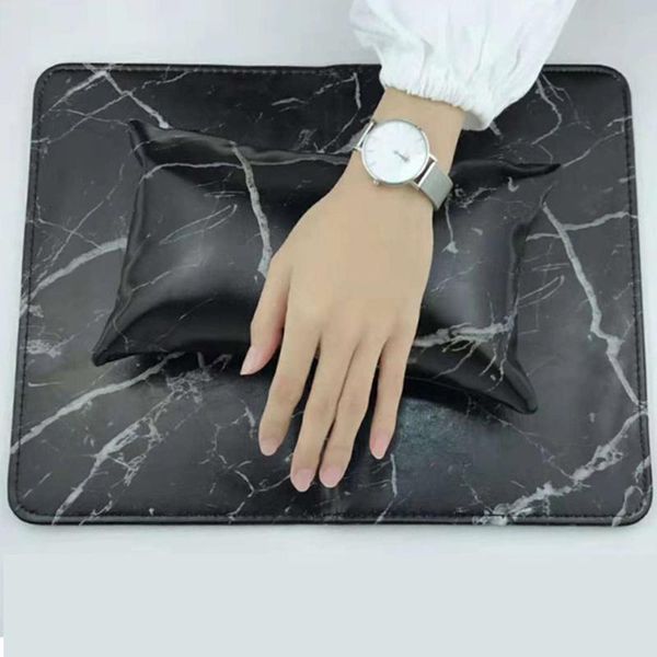 

nail art kits professional hand pillow cushion artificial leather manicure table pad set arm rest mat tool