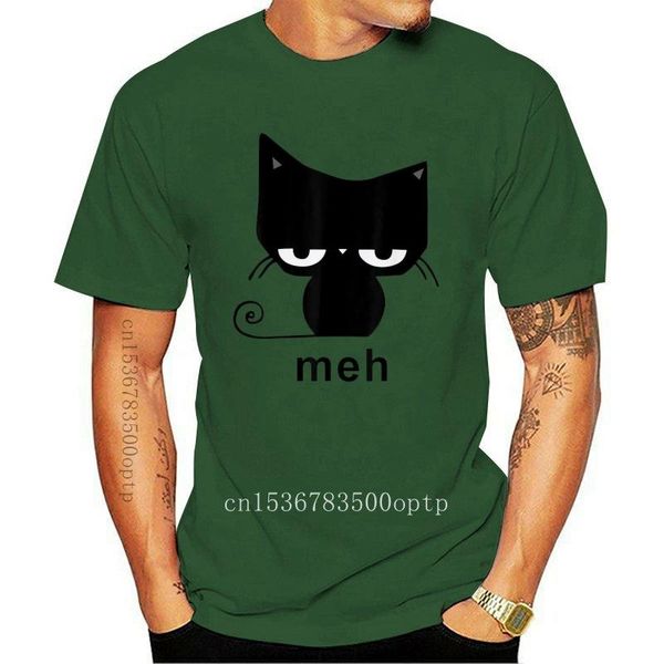 

men's t-shirts meh black cat funny white t-shirt gift for lovers s-3xl breathable tee shirt, White;black