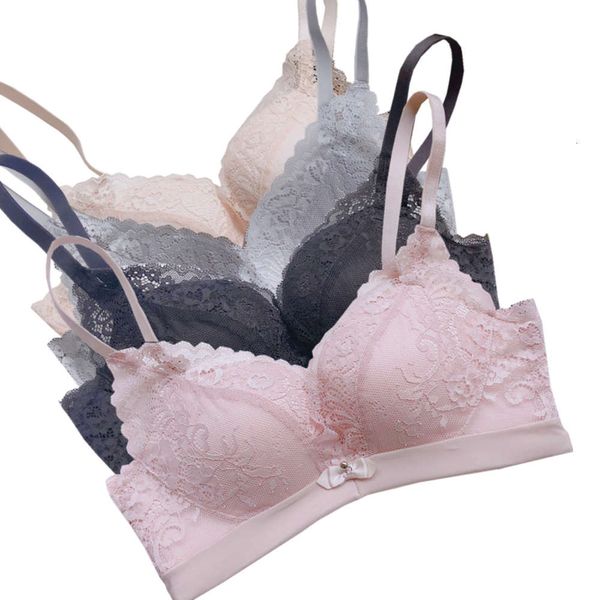 

knitted bra lace without steel ring, Red;black