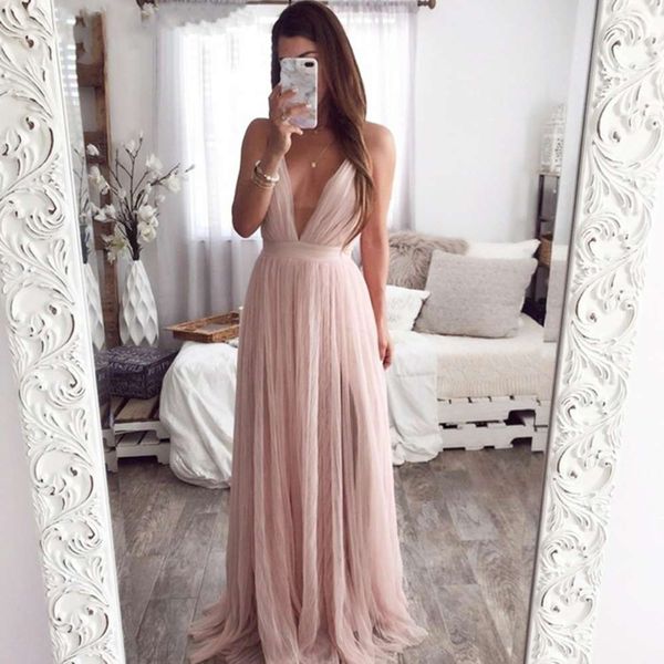 

deep backless, White;black
