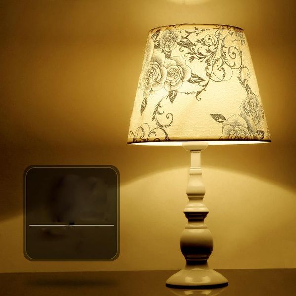 

table lamps fabric shade lamp bed-lighting decoration
