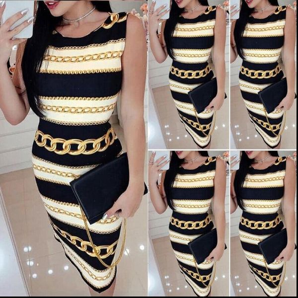 

women summer sleeveless print long maxi dress ladies slim pencil long dress drop shipping good quality, Black;gray