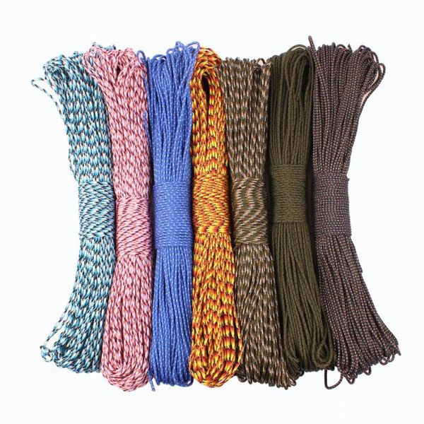 

outdoor gadgets camping sky paracord 2mm 3 strand core rope parachute cord lanyard tent multifunction corda