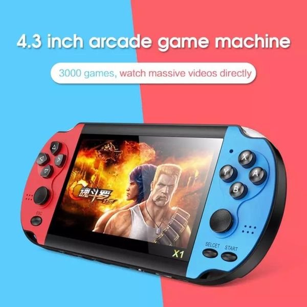 

x1 4.3 inch handheld game console built-in 10000 games video consoles for psp classic dual joystick