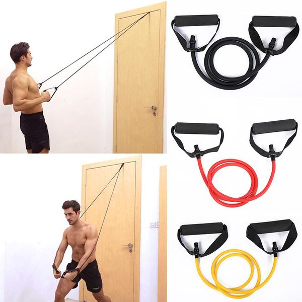 

resistance bands yoga pull rope 120cm elastic fitness workout exercise rubber home workouts strength training