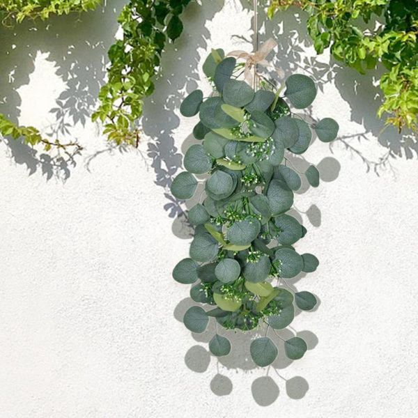 

decorative flowers & wreaths wear-resistant portable bright-colored clear texture artificial eucalyptus for home