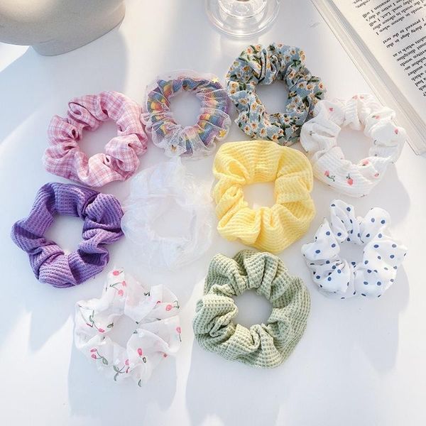 

hair clips & barrettes korean fashion colorful band 2021 trend grid sweet accessories for women simple jewelry cute wholesale, Golden;silver