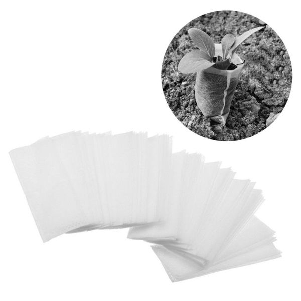 

planters & pots 200pcs biodegradable non-woven nursery bags plant grow fabric