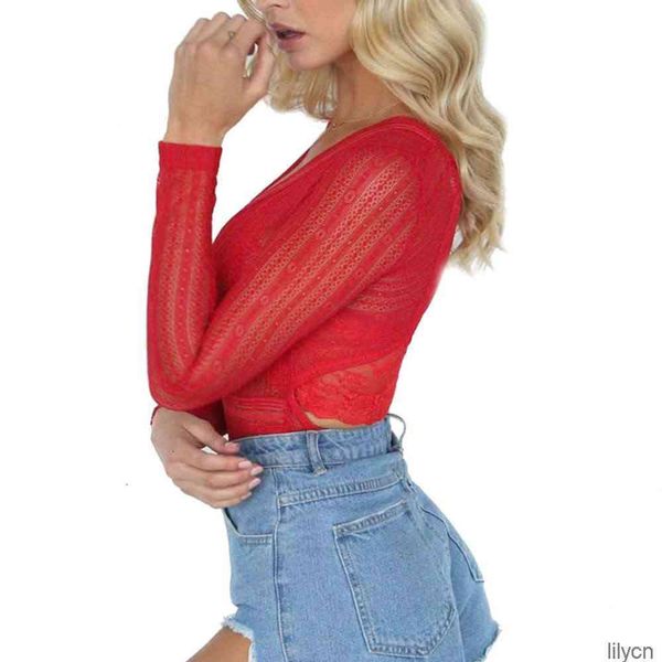 

women deep v neck bodysuit lace jumpsuit party backless leotard kng88, Black;white