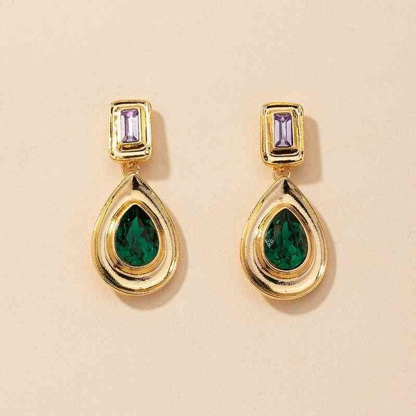 

a pair of metal earrings for women, Black
