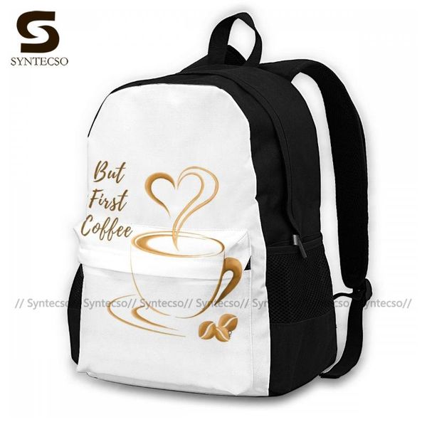

coffee backpacks polyester camping tourist backpack soft fun bags