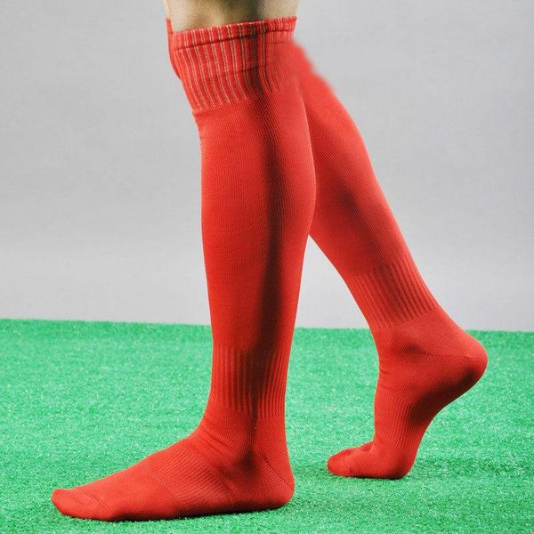 

men's socks long male thickening towel bottom sports non-slip sweat training soccer stockings, Black