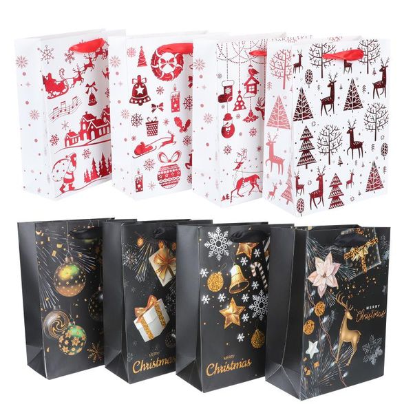 

gift wrap 8pcs christmas bag pouch for shopping presenting xmas decor