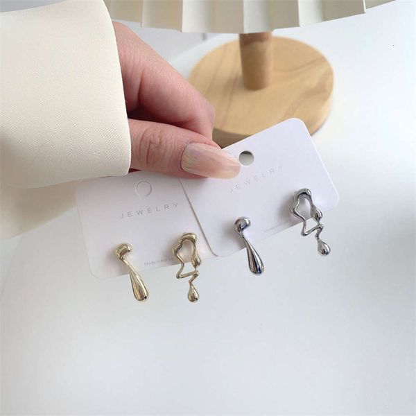 

irregular metal earrings fashion temperament net red simple women