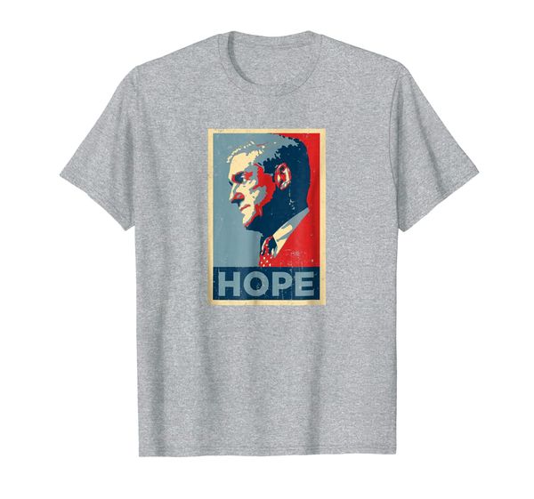 

robert mueller obama-style hope vintage distressed t-shirt, White;black