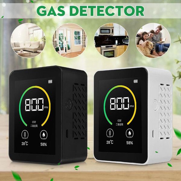 

portable co2 meter digital temperature humidity sensor tester air quality monitor indoor agricultural carbon dioxide detector