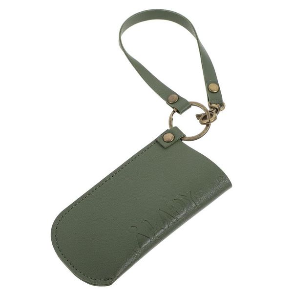 

storage bottles & jars 1pc key chain bottle holder pu 60ml sprayer cover (olive green)