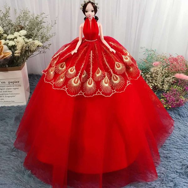 

wedding dress doll princess children's toy gift set enamel wedding ornaments