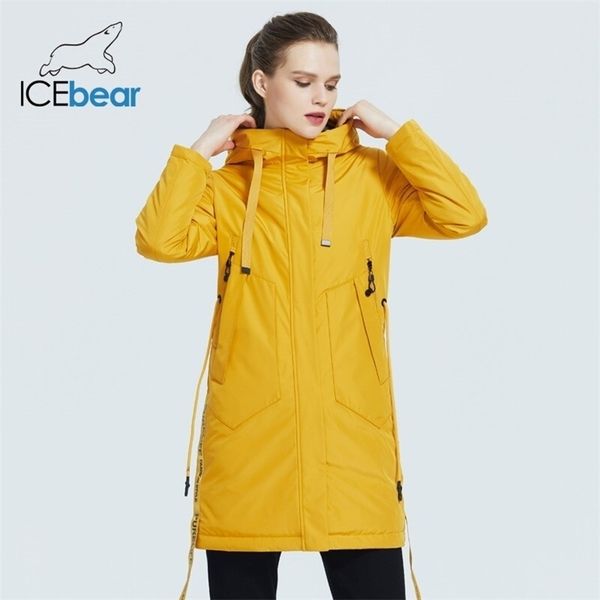 

women fall jacket female coat with a hood casual wear quality parka brand clothing gwc20035i 210916, Black