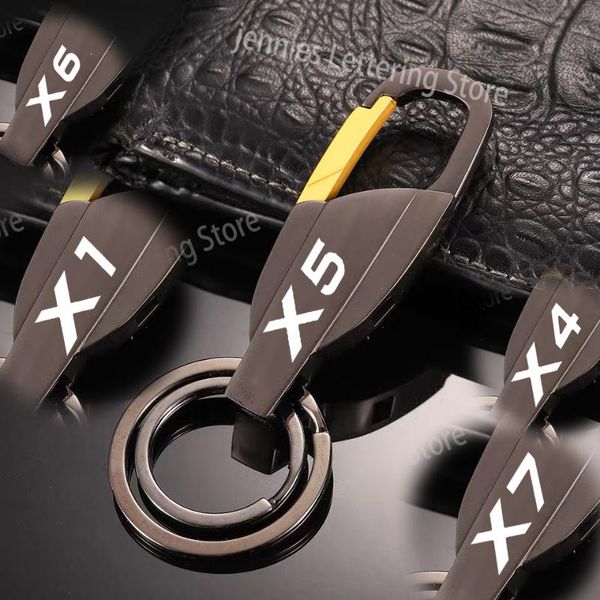 

keychains fashion car metal keychain carabiner for x5 e53 e70 f15 g05 x1 f48 x3 f25 x6 e71 x2 f39 x4 f26 x7 g07 auto accessories, Silver