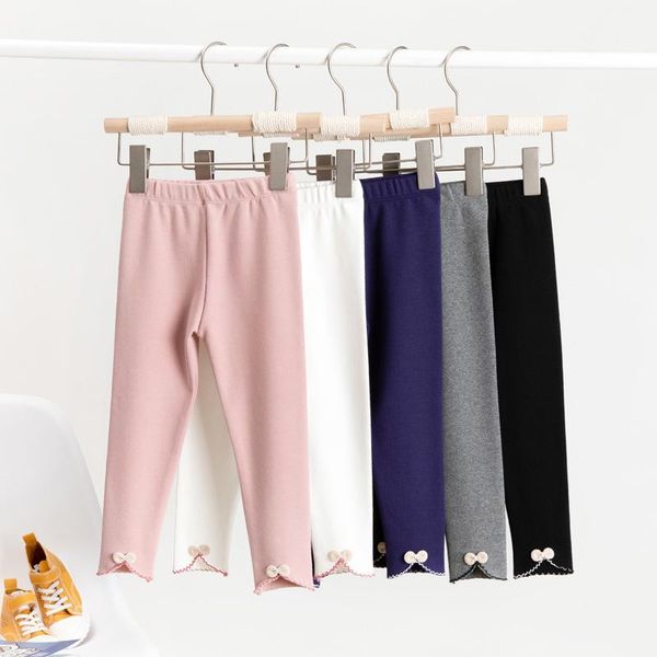 

trousers leggings for spring kids girls dance korean style split bow pants comfortable cotton children's, Blue