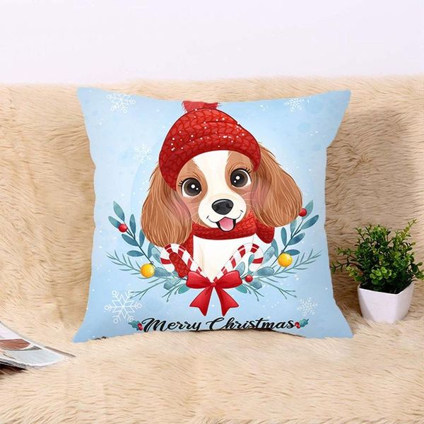 

cushion/decorative pillow case christmas cartoon snowman printing dyeing bed home decor cushion cover pillowscases