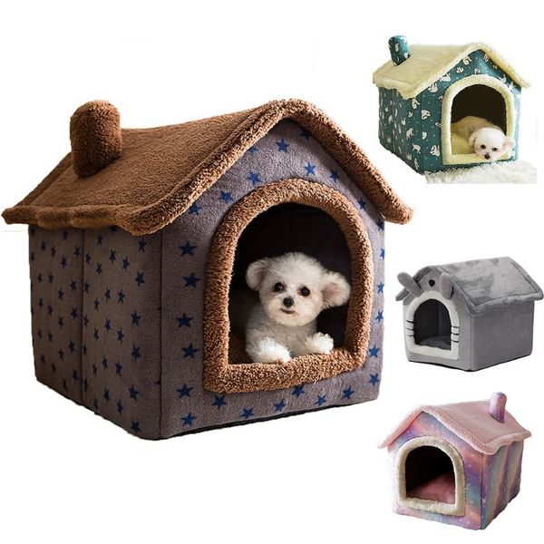 

kennels & pens babypet cat house pet bed dog sleep warm cave washable sofa for cats kittens puppy supplies