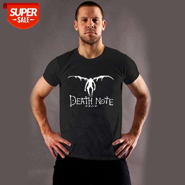 

death note shinigami ryuk graphic t shirt men funny vintage t-shirt cool japanese anime tshirt casual cotton tee male #sx1k, White;black
