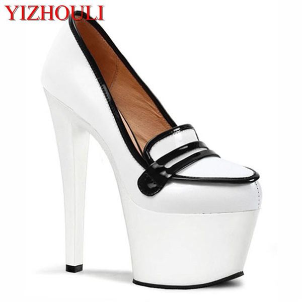

17cm nightclub princess ultra high heels appeal shoes drag temptation the bottom of the black paint catwalk shoes