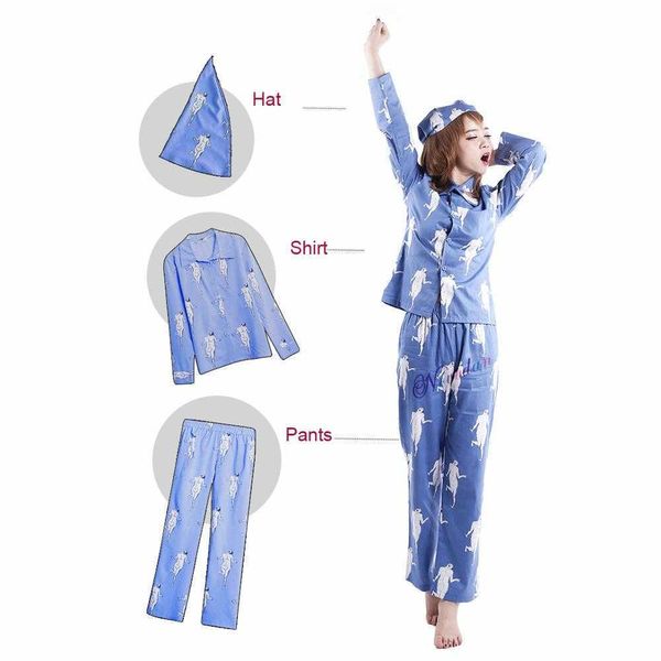 Ataque de anime em Titan Levi Pijamas Sleepwear ShingeKi No Kyojin Cosplay Cosplay Adulto Pijamas Camisa Calças com Hat Y0913