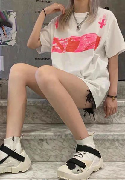 

proven quality ri chao harajuku cavempt c.e pink cross short sleeve, White
