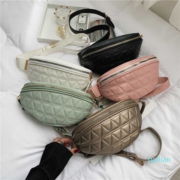 

texture waist bag women's korean embroidery menger fashion chest foreign