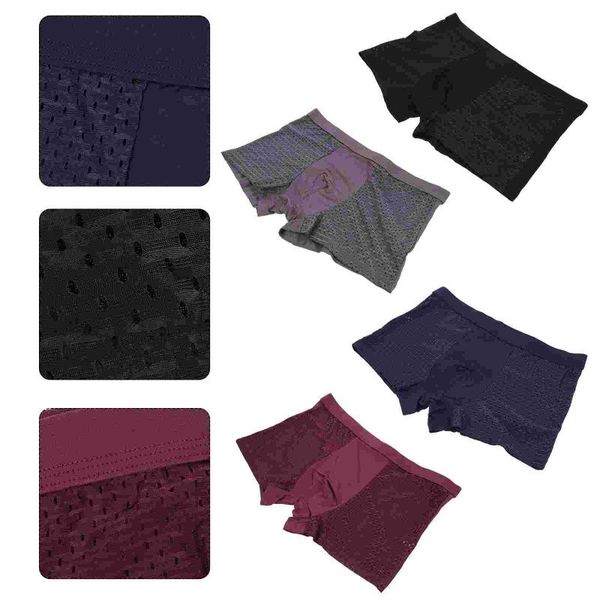 

underpants 4pcs practical smooth men briefs simple panties, Black;white