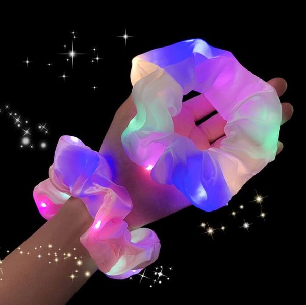 

new brand designs scrunchies hairbands g letter women satin hair band large intestine hair ties ropes girls ponytail holder hair accessories, Pink