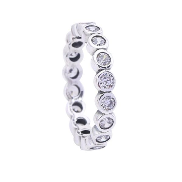 

wedding rings ajax 100% 925 sterling silver summer style gemstone eternity band ring, Slivery;golden