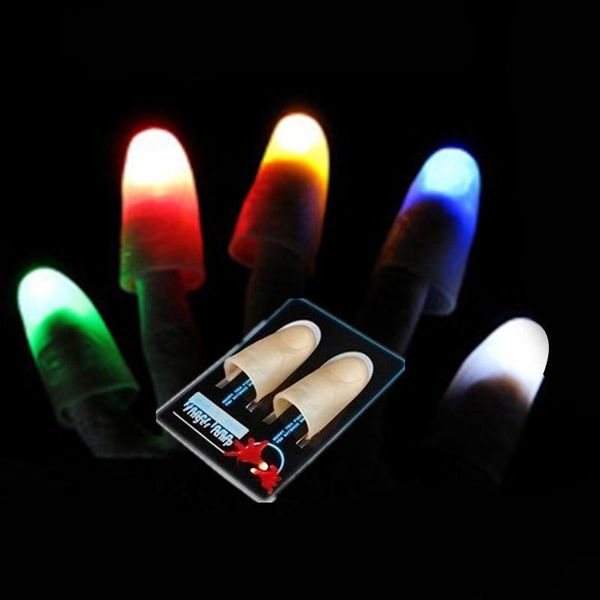 

dhl finger toys - selling light can dance thumb lamp magic stage show props